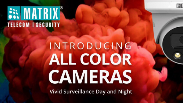 Matrix revolutionizes video surveillance with all color cameras in turret enclosure